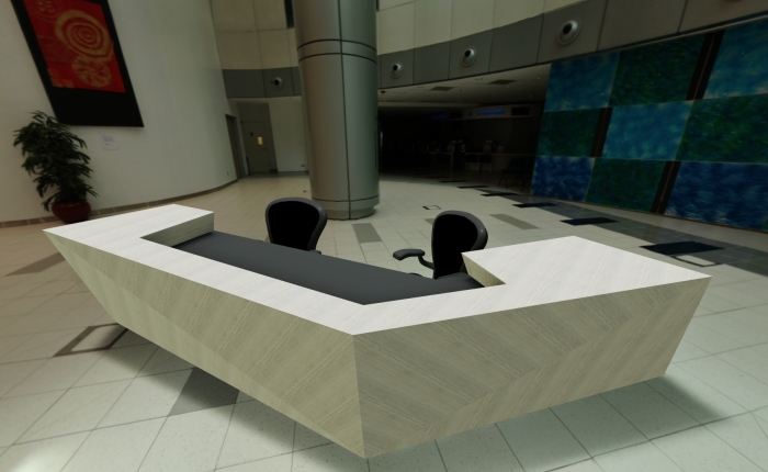 Angled Reception Desk – Create Perfect Panel Detail Inventor Modelling Tip